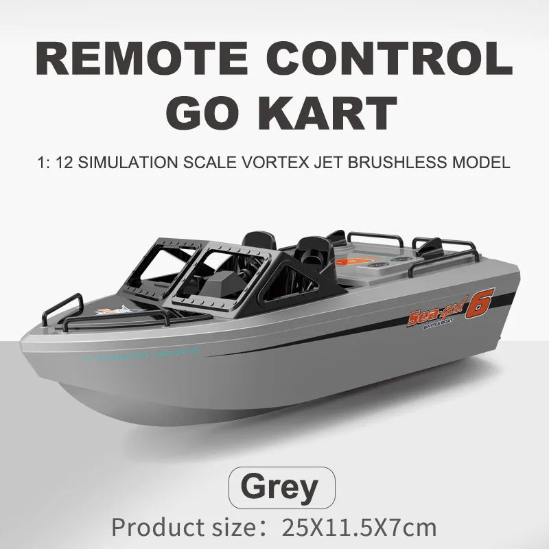 High-Speed Brushless RC Boat Electric Water Racer Remote Control Ship Model 2.4G Frequency New Design Karts Boat Toy