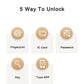 Smart Lock for Indoor Home Wooden/Metal Door with Fingerprint Password RFID IC Card Tuya SmartLife App WiFi Remote Control Deadb