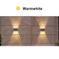 4/6/8LED Solar Wall Spotlight Outdoor Upper And Lower Lighting Solar Powered Waterproof Streetlight for Balcony Courtyard Garden