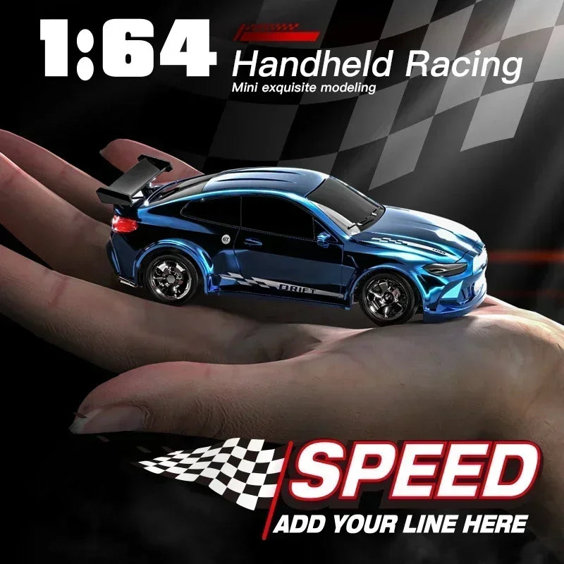 1∶64 2.4G High Speed Drift Rc Car 4WD Remote Control Car Four Wheel Drive Radio Controlled Mini RTR Racing Model Boys Toys Gifts