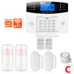 GSM WiFi Smart Alarm System, Wireless DIY Smart Home Security System With APP Control,Works with Alexa,for Houses,Apartments