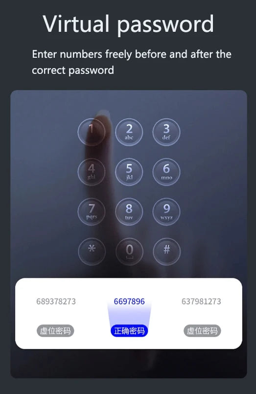 Tuya App Smart Lock Household Anti-theft Door Fingerprint Lock With Camera Password Lock Large Door Lock