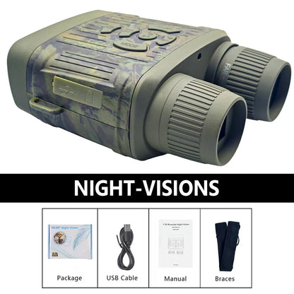 2.7K Night Vision Binocular Telescope 10x Digital Zoom Infrared Night Vision Device Telescope For Hunting Camping Video Record