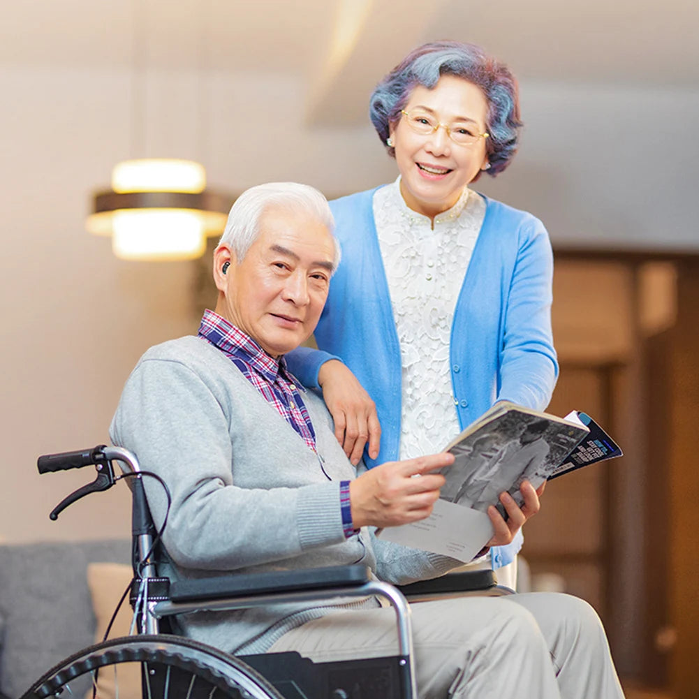 Hearing Aids Mini Sound Amplifier Rechargeable Bluetooth Earphone Wireless In-Ear Earbuds for The Elderly Audifonos Noise Cancel