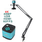 48MP 4K 1080P HDMI USB Industrial Video Digital Microscope Camera 130X Zoom C Mount Lens Cantilever stand For Repair Soldering
