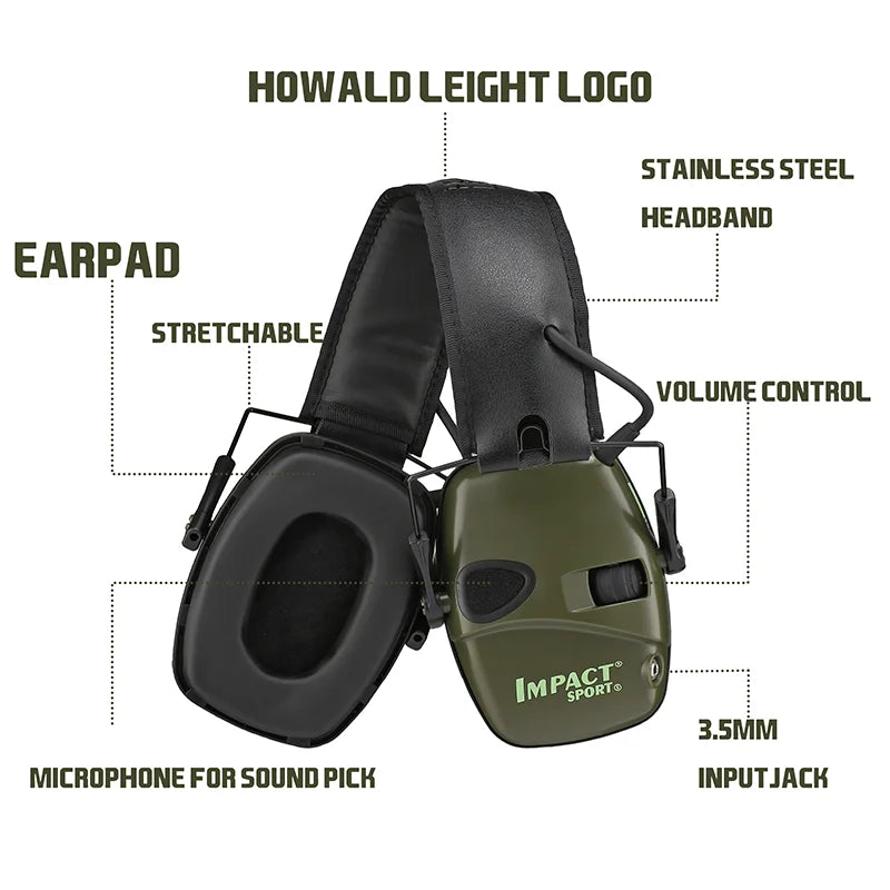 Impact amplifying hearing Hunting ears Original tactical electronic Shooting earmuffs Outdoor sports noise-cancelling headphones