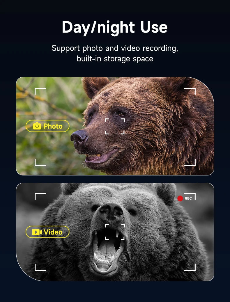 Night Vision Binoculars 4K Infrared 5W IR Rechargeable 10X Digital Zoom 800 Meters Darkness Goggles for Hunting & Surveillance