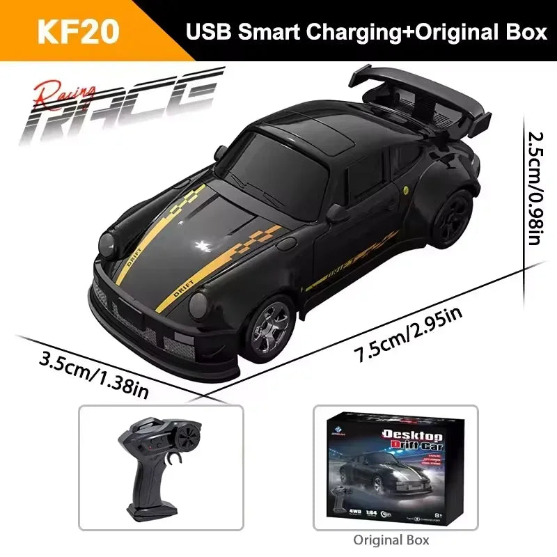 1∶64 2.4G High Speed Drift Rc Car 4WD Remote Control Car Four Wheel Drive Radio Controlled Mini RTR Racing Model Boys Toys Gifts