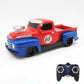 Retro Chevy Ford RC Car Toys 1/24 Pickup Model 4 Channel Radio Remote Control Vehicle Flashing Light Top Speed Car Birthday Gift