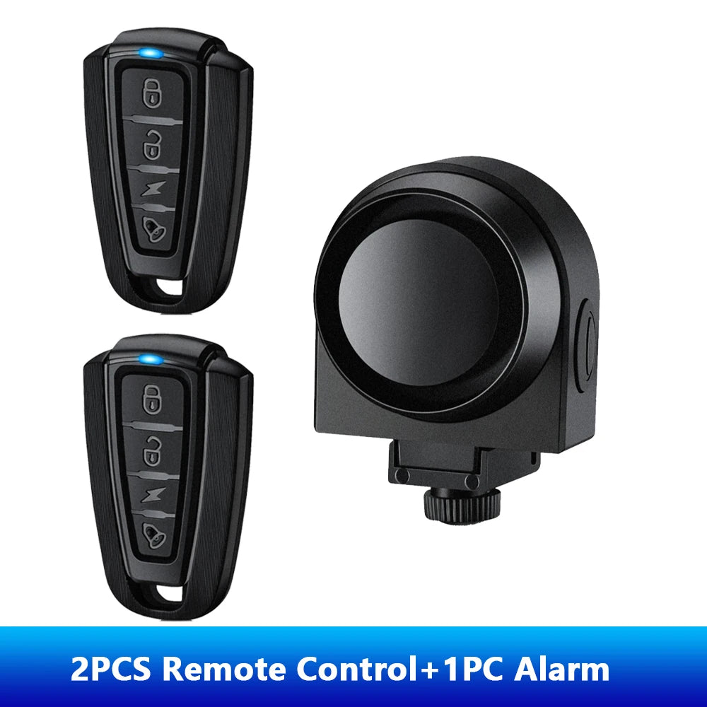 Hollarm Bicycle Vibration Alarm Wireless Motorcycle Alarm Anti-theft USB Rechargeable Remote Control Security System Waterproof