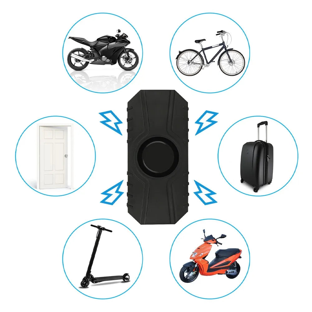 Motorcycle Bicycle Alarm 113dB Loud Vibration Sensing Wireless Anti-Theft Vehicle Security Alarm System With Remote Control