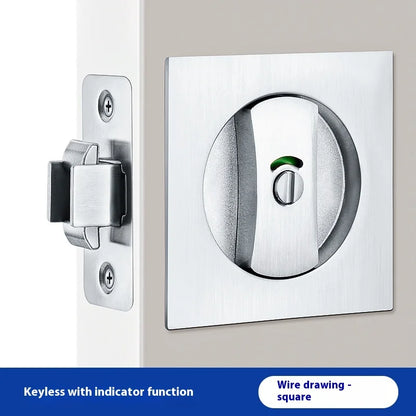 Slider door lock; square sliding door lock for home bedroom and bathroom with double hooks