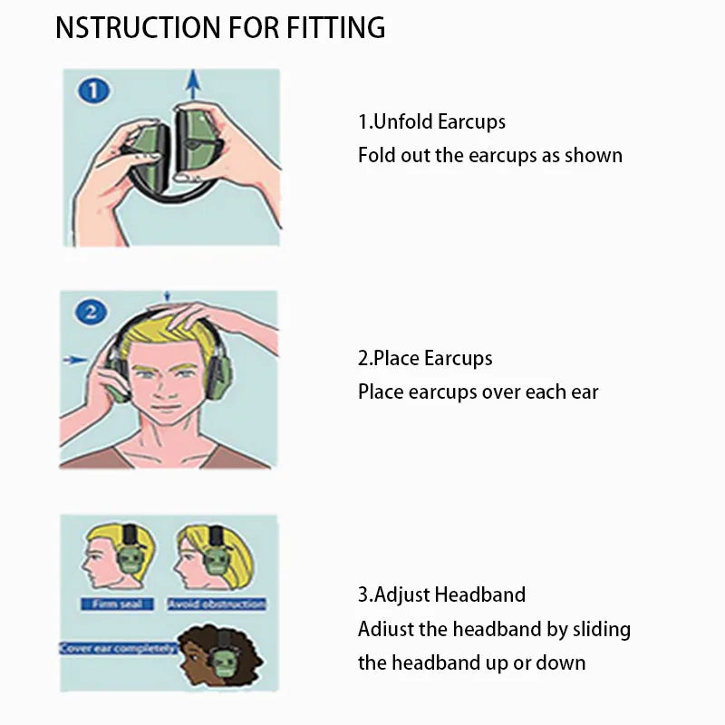 PROHEAR Shooting Electronic Earmuffs Active Noise Cancellation Professional Ear Protection Hearing Protection for Hunting
