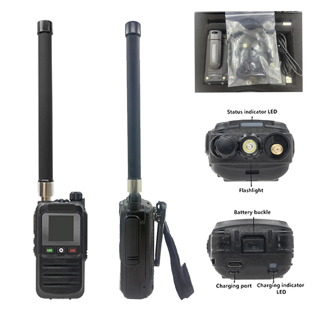 Drone Detector Anti Drone Detection 3 Language 30MHz-6.4GHz Ultra Wide Range Built-in 6000mah Battery for UAV Accurate Detection