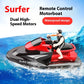 2.4G Remote Control Boat Motorboat Toy - Double Motor High Speed 20KM/H  Perfect for Kids' Water Play Interactive Fun