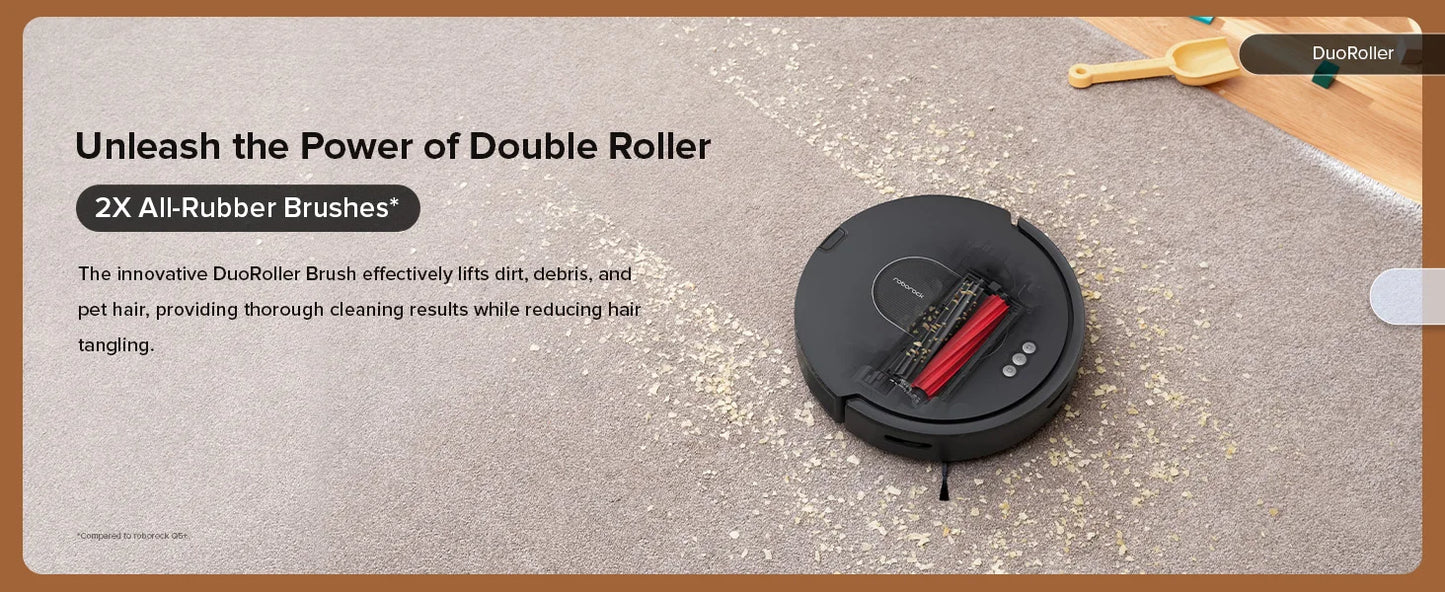 roborock Q5 Max+ Robot Vacuum with Self-Empty Dock, Upgraded from Q5+, 5500 Pa Suction, DuoRoller Brush
