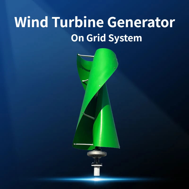 Wind Turbine 20000W Electric Power Generator 20kw 48V 96V 220V Free Energy With MPPT Hybrid Charger Controller On Grid Inverter