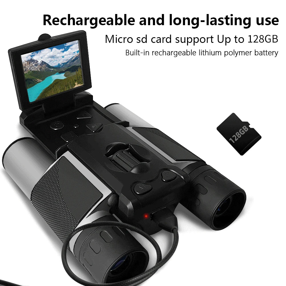 Digital Camera Binoculars 2.0 Inch LCD 8X Digital Zoom Video Photo Recording Telescope