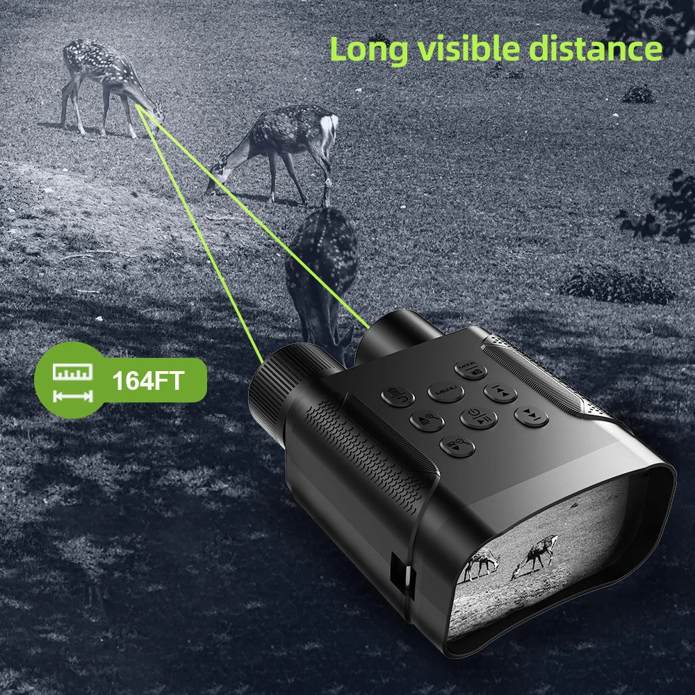 Binoculars Night Vision Device 1080P HD 850nm Infrared 8X Digital Zoom Telescope Goggles Outdoor Hunting Camping Full Dark 300m