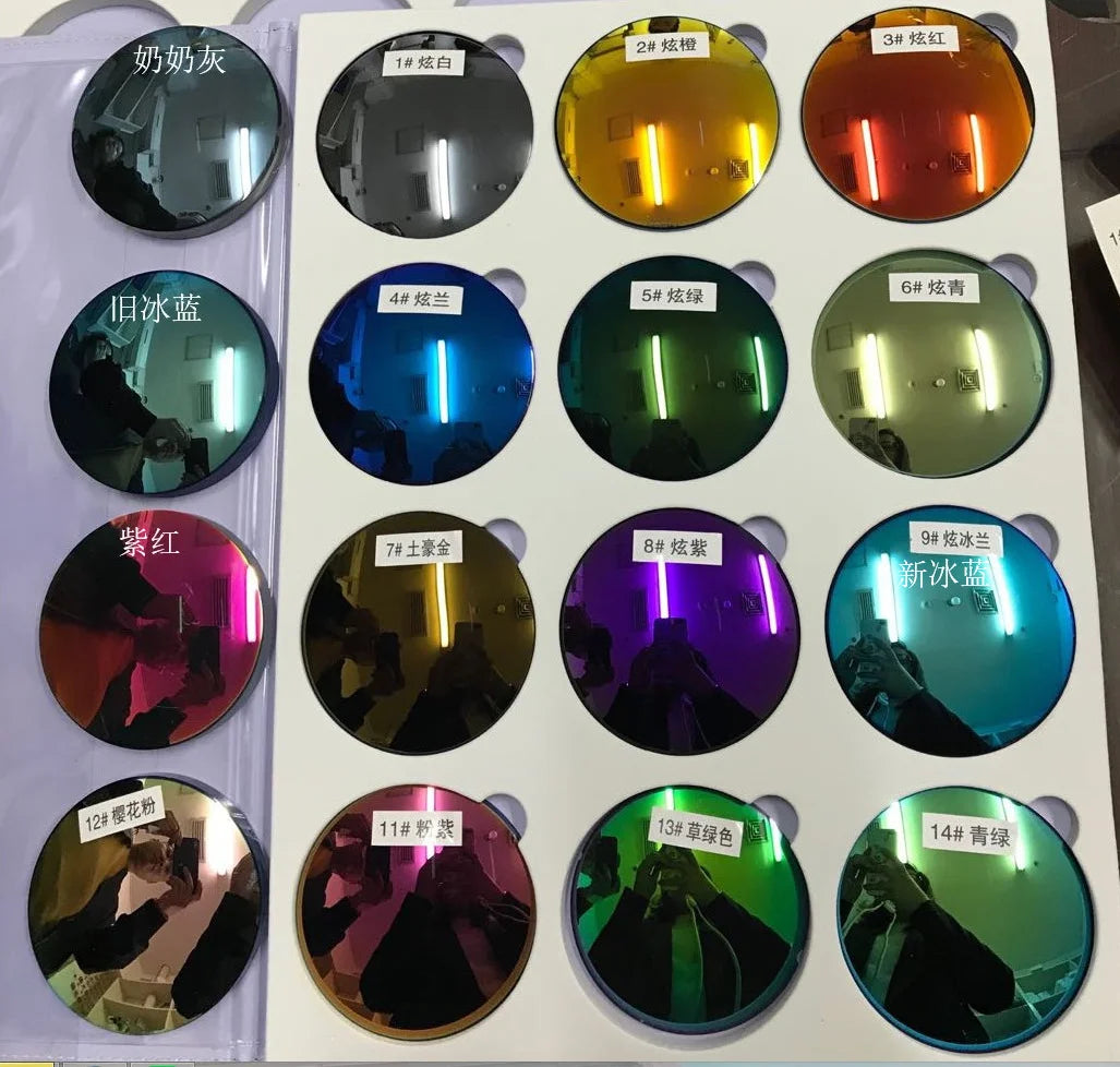 VKYEE  Polarised 1.56 1.61 1.67 1.74 Grey Brown Pink Purple Blue Series Degree Myopia Long Vision Lenses