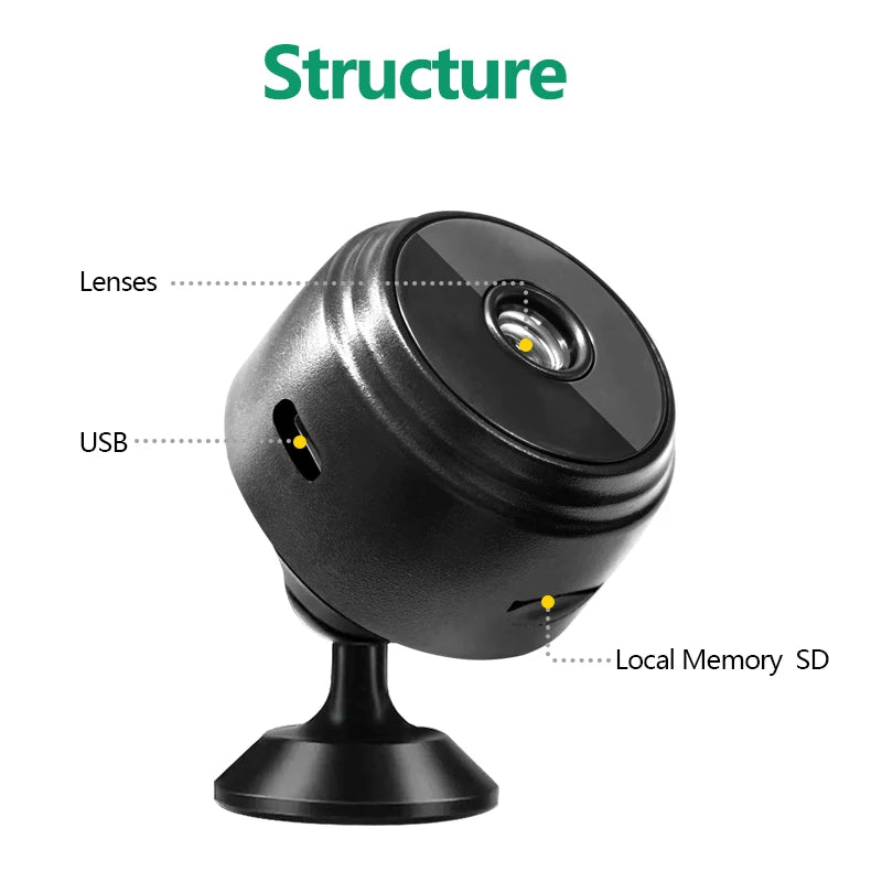 Surveillance Cameras A9 HD Wifi Smart Monitor Surveillance Cameras Sensor Camcorder Web Video Home Safety Wireless Security
