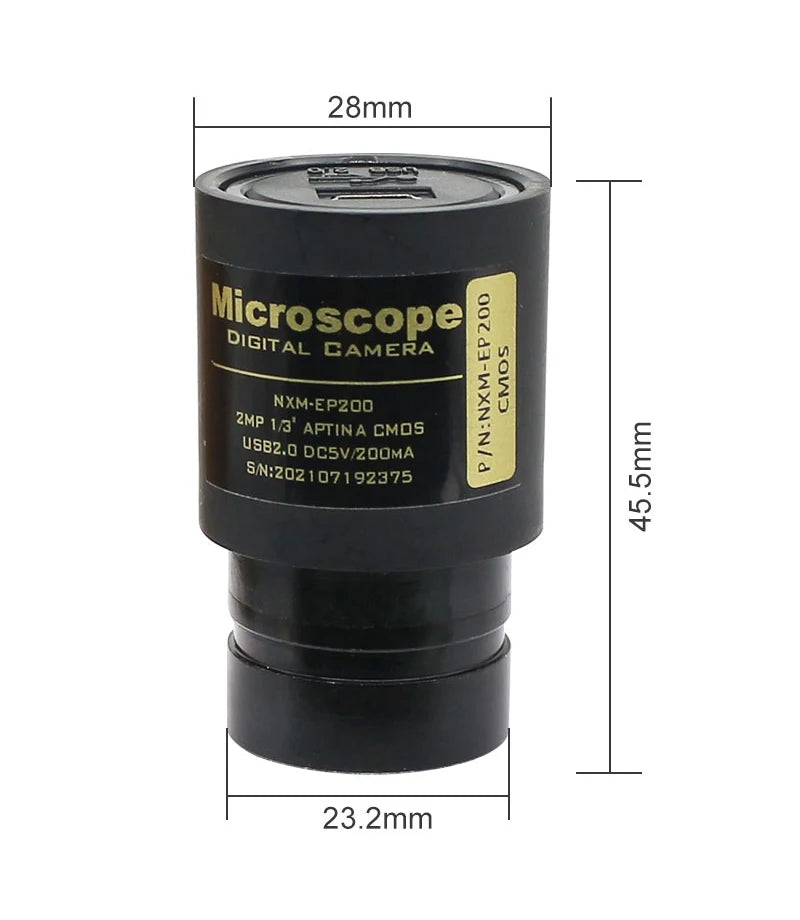 Microscope Electronic Eyepiece 2.0MP CMOS USB Camera Mounting Diameter 23.2mm 30mm 30.5mm for Bio-microscope Stereo Microscope