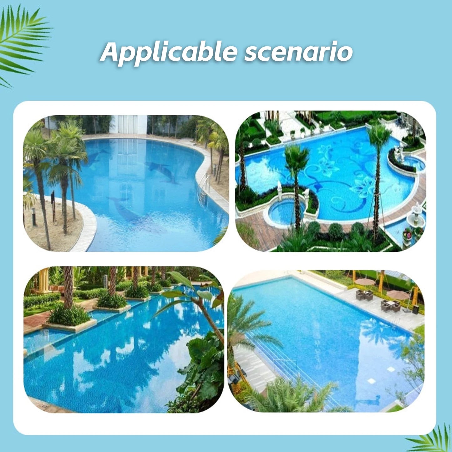 Full Automatic Robotic Pool Cleaner 80㎡ Working Area Self-Parking Pool Vacuum Cleaner Robot Portable Cordless Pool Cleaner