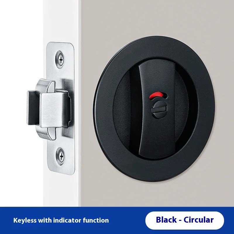 Slider door lock; square sliding door lock for home bedroom and bathroom with double hooks