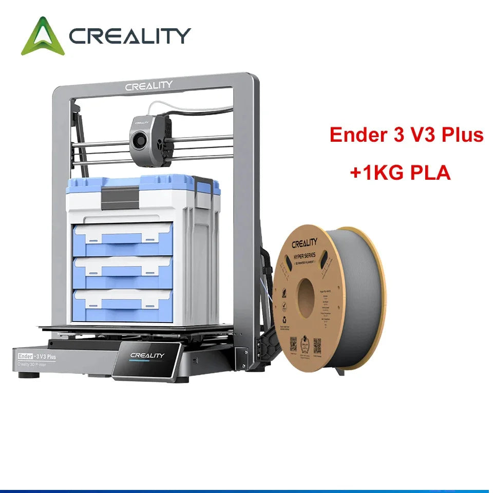 Creality Ender-3 V3 Plus 3D Printer 300x300x330mm Print Size 600mm/s Direct Extruder Stable Y-axis Dual Motors&Support Rods