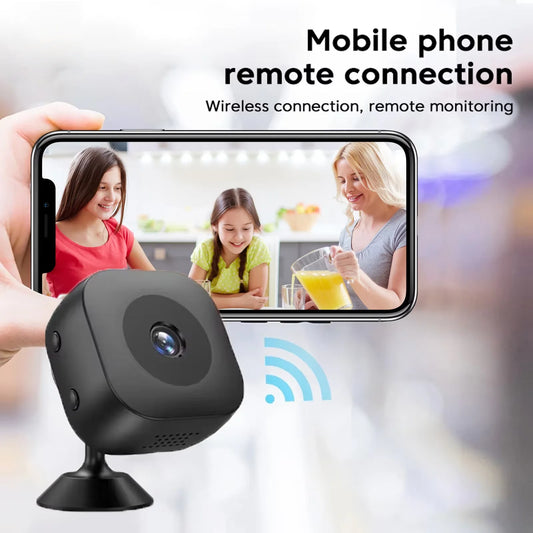 Security Camera 4K Mini Full Color Night Vision High Definition WiFi Monitor Waterproof Motion Detect Surveillance
