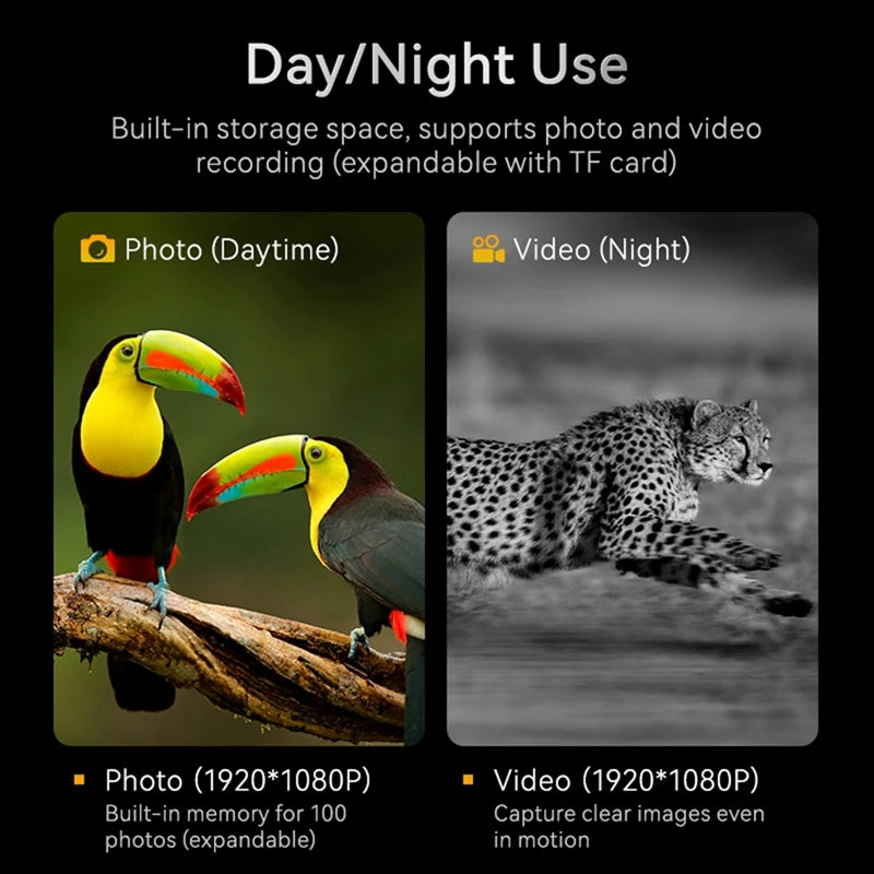 New 4K Low Light Full Color Night Vision Binoculars Large Screen Ultra High Definition Infrared Outdoor Telescope