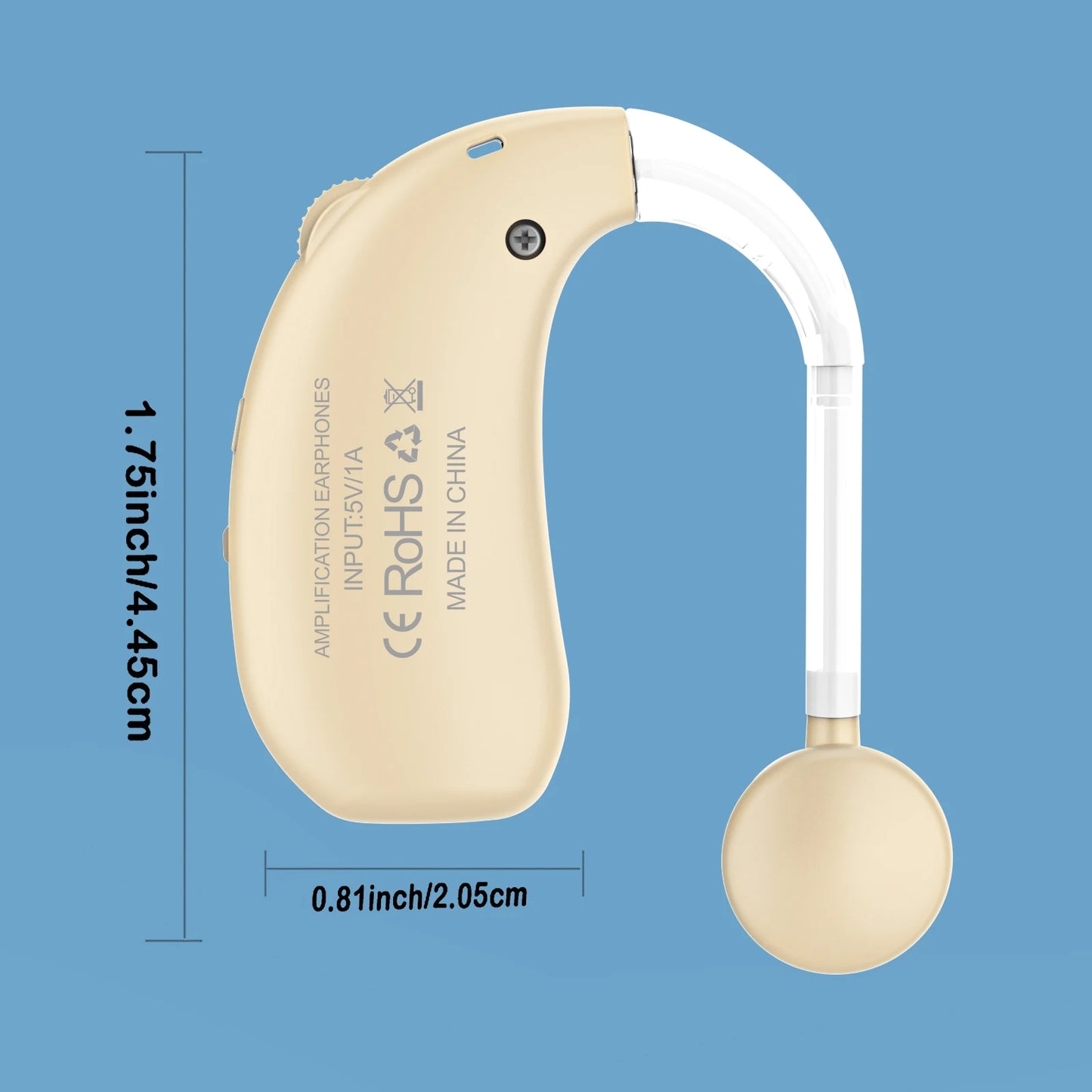 Auxiliary listening headphones with over the ear noise reduction function