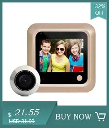 2.8 Inch Video Doorbell Peephole Camera Door Eye Surveillance Camera Monitor 90 Degree Doorbell Motion Detecting Eye Digital LCD