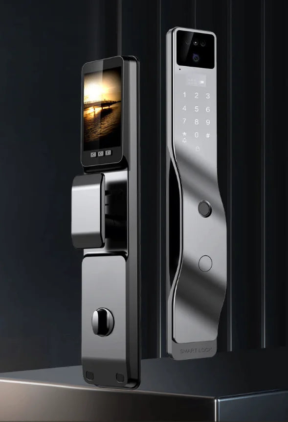 Tuya App Smart Lock Household Anti-theft Door Fingerprint Lock With Camera Password Lock Large Door Lock