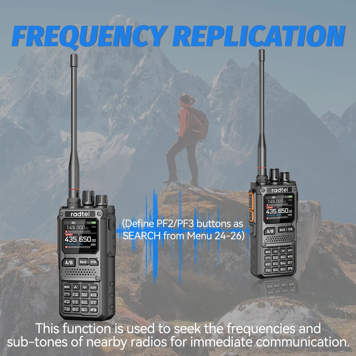 Radtel RT-920 10W Walkie Talkie Long Range SW MW LW AM SSB CB  Receive Wireless Bluetooth Phone Programming Ham Radio HF NOAA