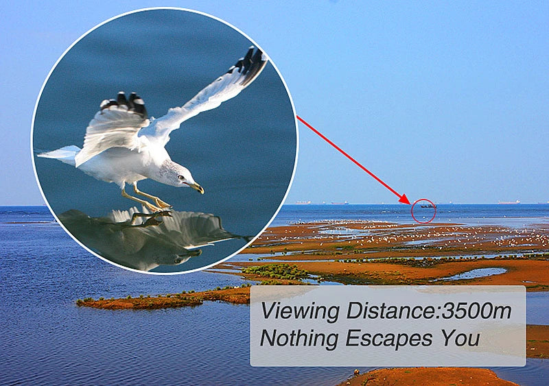 Professional Binoculars Baigish 8x30 10x40 10x50 12x4515x60 20x50 8-24x40 Powerful Military Telescope Long Range Monocular BAK4