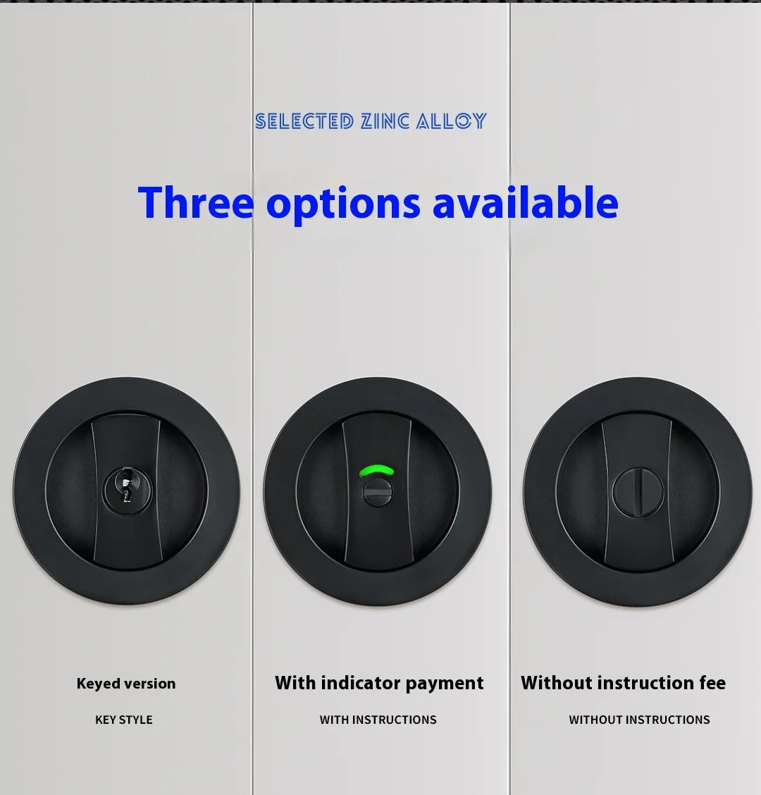 Slider door lock; square sliding door lock for home bedroom and bathroom with double hooks