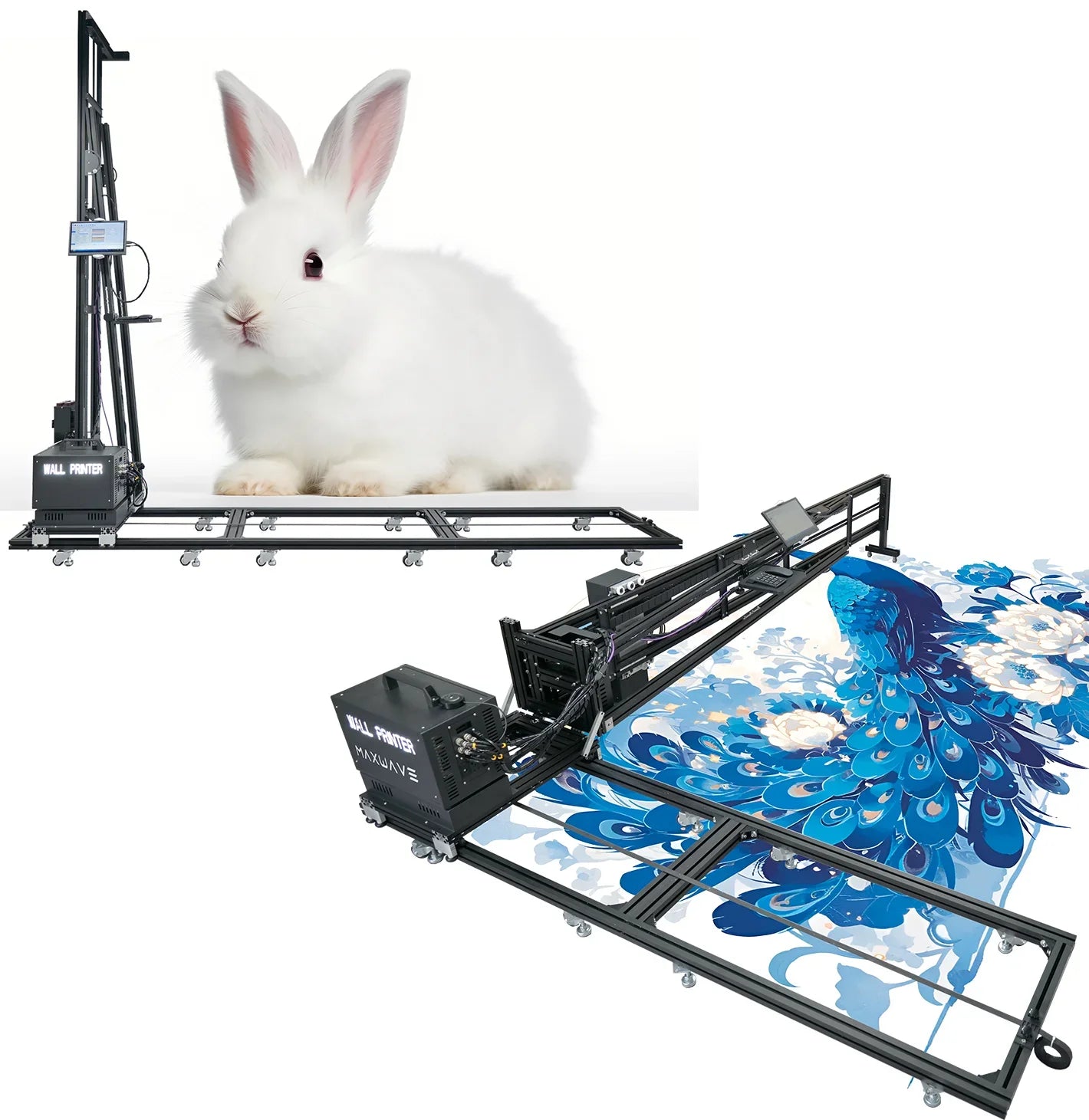 3d Vertical Wall Printer 2 in 1 Wall and Floor Machine Price UV Inkjet printing Glass Wood Ceramic Printing Painter Tools