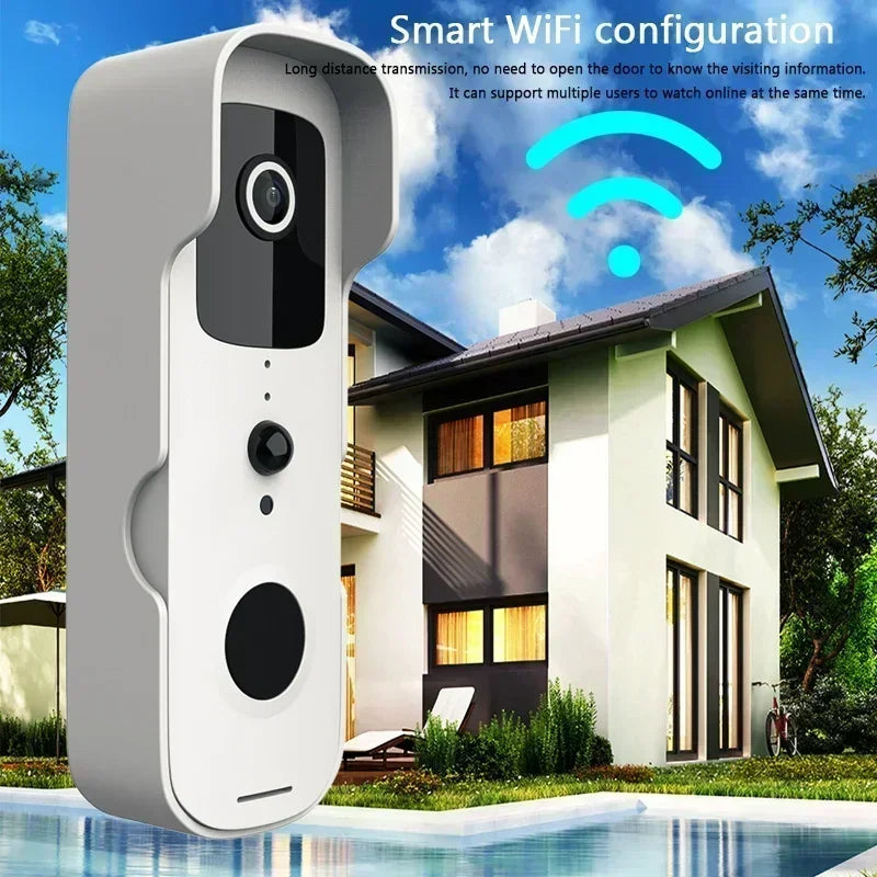 New Smart Video Doorbell Waterproof Night Vision Door Viewer 1080P FHD Camera Digital Visual Intercom WIFI 2.4G Tuya Door Bell