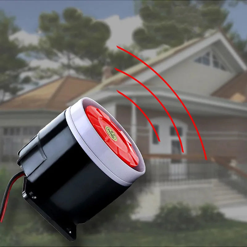 Loud Siren Alarm Indoor 120dB Wired Home Security Alarm Anti-Theft For Family Elevator ATM DC 12V ABS Material