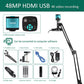 4K Microscope 48MP Digital Microscope For Electronics USB Industrial Cameras HDMI 1-150X Zoom C-Mount Lens Phone Pcb Soldering