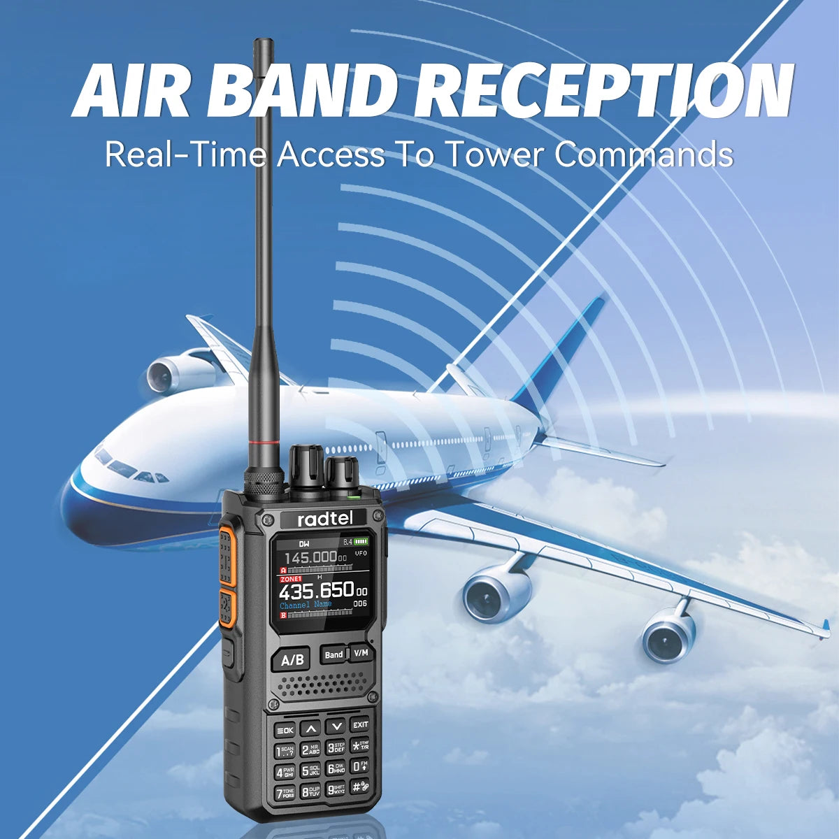 Radtel RT-920 10W Walkie Talkie Long Range SW MW LW AM SSB CB  Receive Wireless Bluetooth Phone Programming Ham Radio HF NOAA