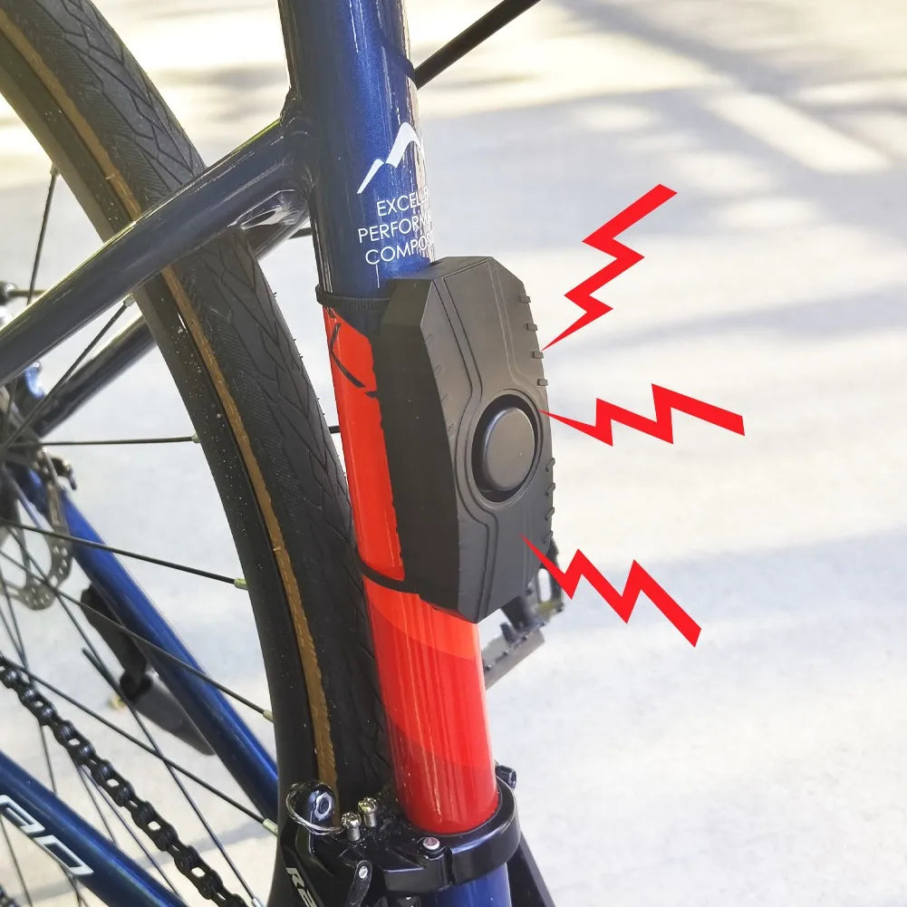 Motorcycle Bicycle Alarm 113dB Loud Vibration Sensing Wireless Anti-Theft Vehicle Security Alarm System With Remote Control