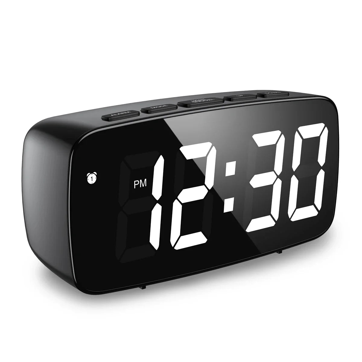 Alarm Clock Digital LED Clock Voice Control Snooze Time Temperature Display Night Mode Reloj Despertador Desktop Clocks