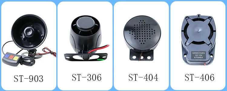Alarm Horn Siren Buzzer 12v Six-tone 110 Points Small Size and Easy To Install