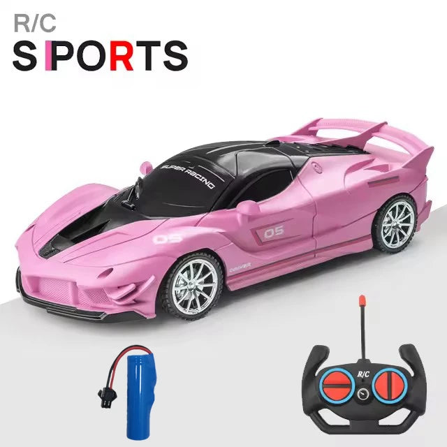 1/18 RC Car LED Light Radio Remote Control Sports Cars For Children Racing High Speed Drive Vehicle Drift Boys Girls Toys
