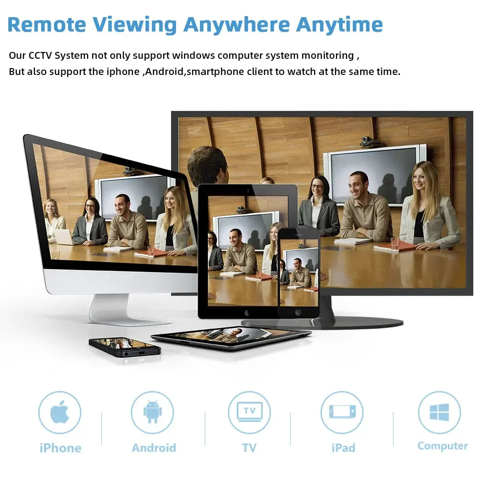 4K 8MP Wired CCTV Analog Security Surveillance Camera Outdoor Waterproof Face Detection Xmeye AHD Metal Dome Surveillance Camera