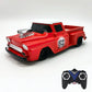 Retro Chevy Ford RC Car Toys 1/24 Pickup Model 4 Channel Radio Remote Control Vehicle Flashing Light Top Speed Car Birthday Gift