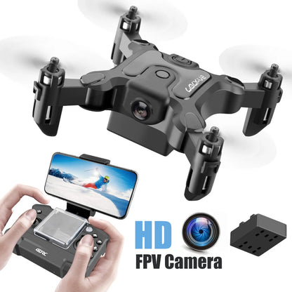 4DRC V2 Mini Drone HD Camera WiFi Fpv Air Pressure Altitude Hold Black And Gray Foldable Quadcopter RC Drone Toy