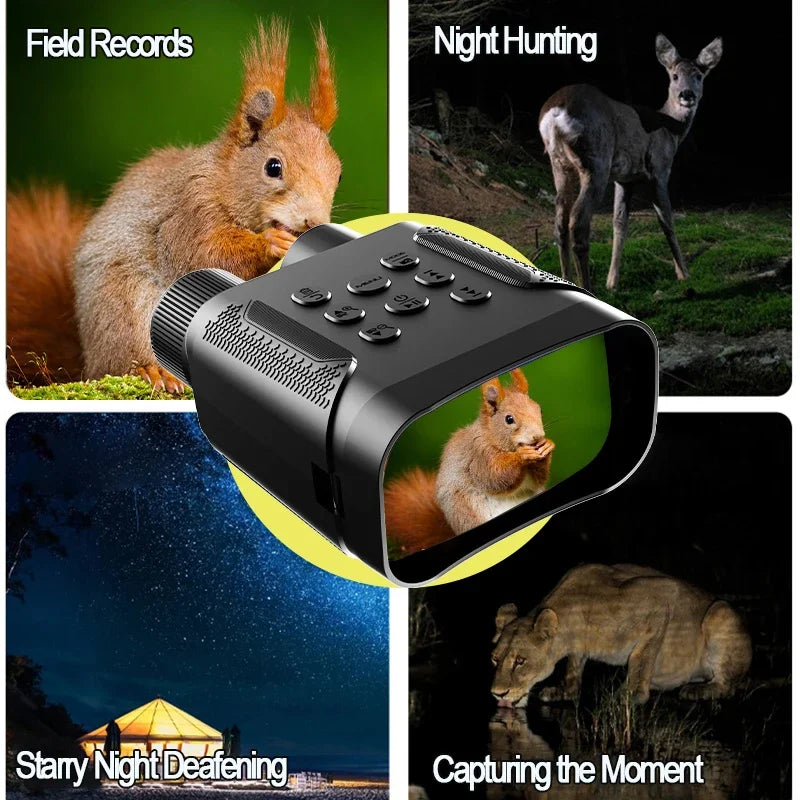 Binoculars Night Vision Device 1080P HD 850nm Infrared 8X Digital Zoom Telescope Goggles Outdoor Hunting Camping Full Dark 300m